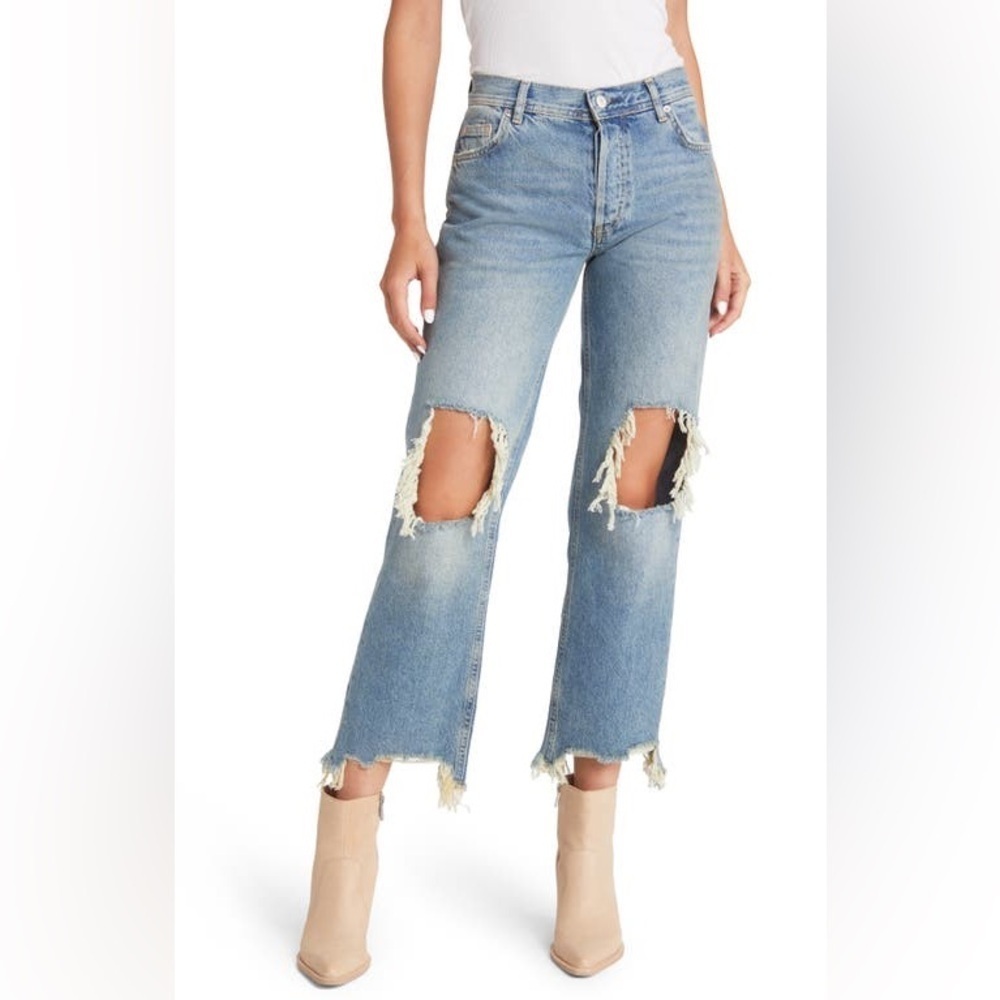 Free People We the Free Maggie Mid-Rise Straight Leg~29